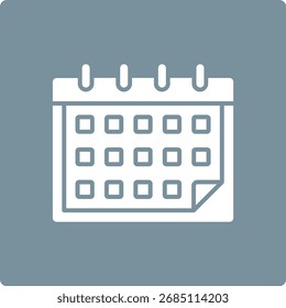 Icono de Vector del calendario. Se puede utilizar para aplicaciones de impresión, móviles y de Web.