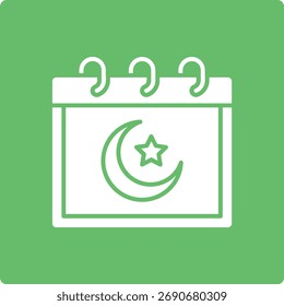 Ícone de vetor de calendário. Pode ser usado para impressão, aplicativos móveis e da Web.