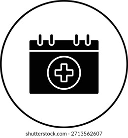 Icono de Vector del calendario. Se puede utilizar para aplicaciones de impresión, móviles y de Web.