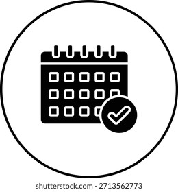 Icono de Vector del calendario. Se puede utilizar para aplicaciones de impresión, móviles y de Web.