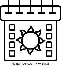 Icono de Vector del calendario. Se puede utilizar para aplicaciones de impresión, móviles y de Web.