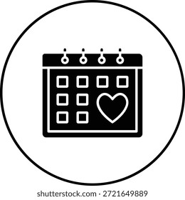 Icono de Vector del calendario. Se puede utilizar para aplicaciones de impresión, móviles y de Web.