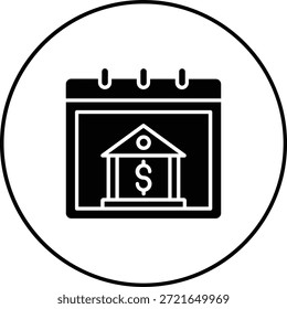 Icono de Vector del calendario. Se puede utilizar para aplicaciones de impresión, móviles y de Web.