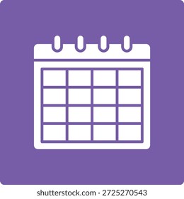 Icono de Vector del calendario. Se puede utilizar para aplicaciones de impresión, móviles y de Web.
