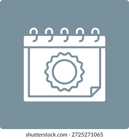 Icono de Vector del calendario. Se puede utilizar para aplicaciones de impresión, móviles y de Web.