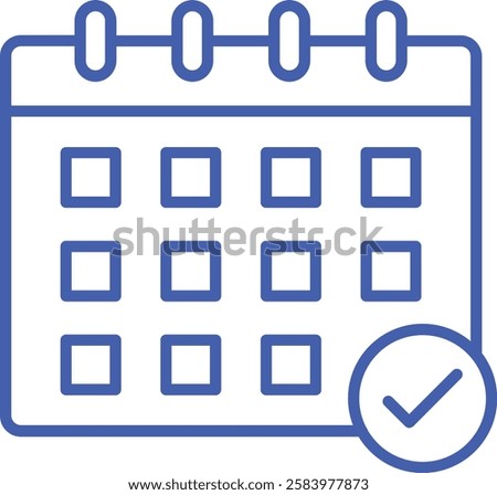 Calendar vector icon. Can be used for printing, mobile and web applications.