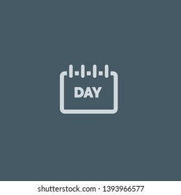 Calendar vector icon. Calendar concept stroke symbol design. Thin graphic elements vector illustration, outline pattern for your web site design, logo, UI. EPS 10.