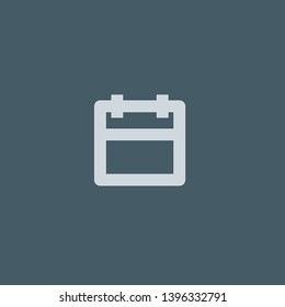 Calendar vector icon. Calendar concept stroke symbol design. Thin graphic elements vector illustration, outline pattern for your web site design, logo, UI. EPS 10.