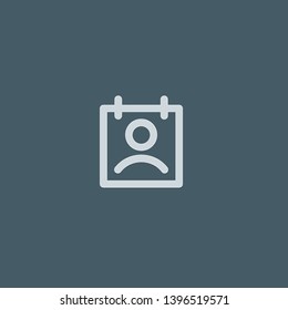 Calendar vector icon. Calendar concept stroke symbol design. Thin graphic elements vector illustration, outline pattern for your web site design, logo, UI. EPS 10.
