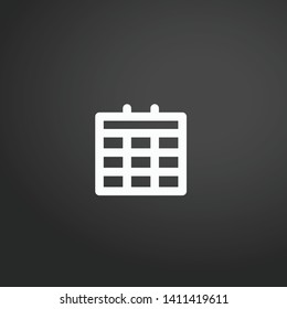 Calendar vector icon. Calendar concept stroke symbol design. Thin graphic elements vector illustration, outline pattern for your web site design, logo, UI. EPS 10.