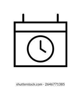Calendar vector icon. Daily planner illustration sign. Schedule symbol. Date web icon.