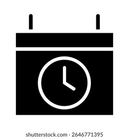 Calendar vector icon. Daily planner illustration sign. Schedule symbol. Date web icon.