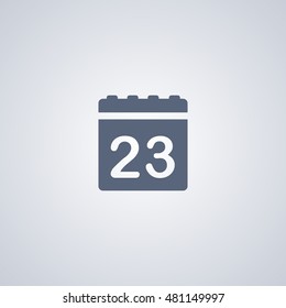 Calendar vector icon, Data vector icon