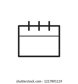 Calendar vector icon, date and month symbol. Modern, simple flat vector illustration for web site or mobile app