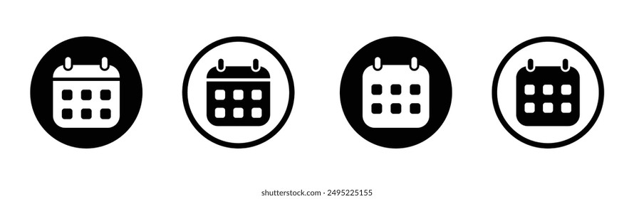 Calendar vector Icon design collection