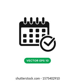 concepto de diseño de icono de vector de calendario