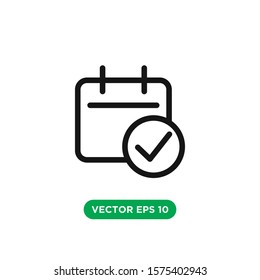 calendar vector icon design concept