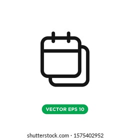 calendar vector icon design concept
