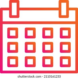 Ilustración de diseño de iconos vectores de calendario