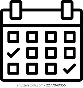 Calendar Vector Icon Design Illustration