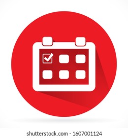 Calendar vector icon. Element of cyber security for mobile concept and web apps vector icon. Thin line icon for website design and development, vector icon