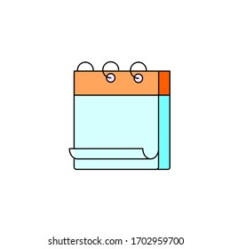 icono de vector de calendario para los pasos 10