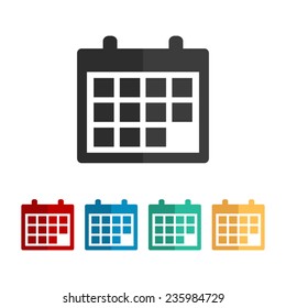 Calendar   - Vector Icon, Flat Design