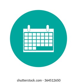 calendar - vector icon. Flat design style eps 10