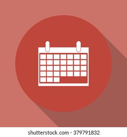 calendar - vector icon. Flat design style eps 10