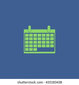 calendar - vector icon. Flat design style eps 10