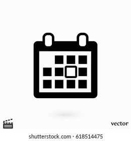 calendar vector icon, flat design best vector icon