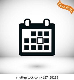 calendar vector icon, flat design best vector icon