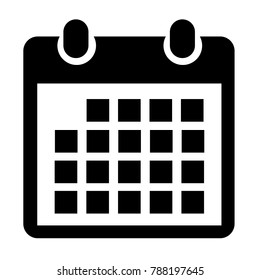 Calendar - vector icon, flat design
