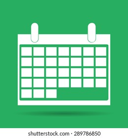 calendar - vector icon. Flat vector illustrator eps
