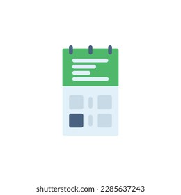 calendar vector icon flat style. perfect use for presentation, website, application and more. simple modern icon design color style
