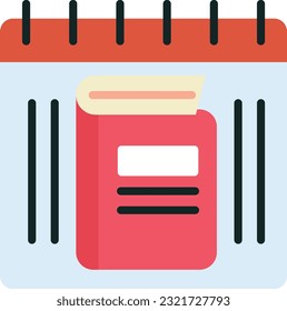 Calendar Vector Icon Flat Style