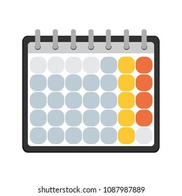 Calendar vector icon. Vector illustration