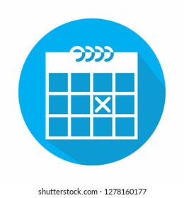  Calendar vector icon illustration