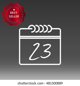 Calendar Vector Icon Illustration