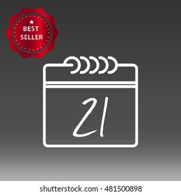 Calendar Vector Icon Illustration