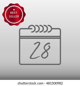 Calendar Vector Icon Illustration