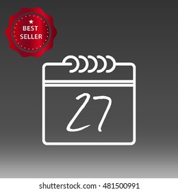 Calendar Vector Icon Illustration