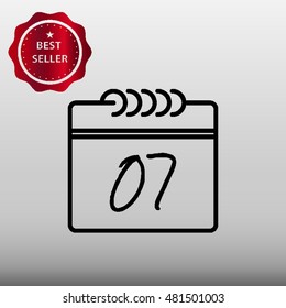 Calendar Vector Icon Illustration