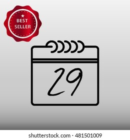 Calendar Vector Icon Illustration