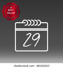 Calendar Vector Icon Illustration