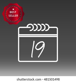 Calendar Vector Icon Illustration