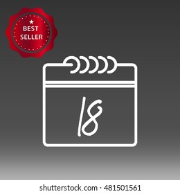 Calendar Vector Icon Illustration