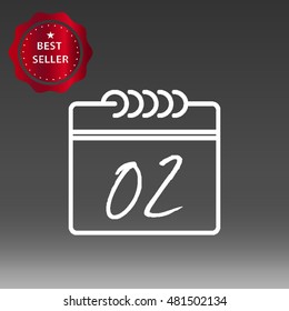 Calendar Vector Icon Illustration