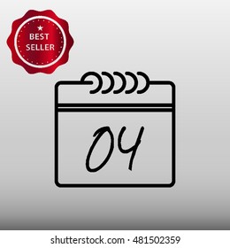 Calendar Vector Icon Illustration