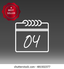 Calendar Vector Icon Illustration